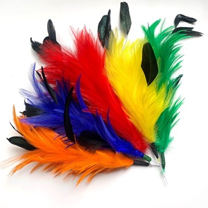 Plumes <span class=keywords><strong>de</strong></span> <span class=keywords><strong>coq</strong></span> naturelles, teintes et lavées, avec fil métallique, <span class=keywords><strong>pour</strong></span> la fabrication <span class=keywords><strong>de</strong></span> fleurs, vente en gros, coiffes, bandeaux et costumes <span class=keywords><strong>de</strong></span> spectacle - Product Image 5