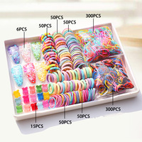 Ensemble d'Accessoires Cheveux Enfants Couleurs Mixtes Tendance « Ins », Barrette Mignonne, Pince à Cheveux et Élastique pour Filles