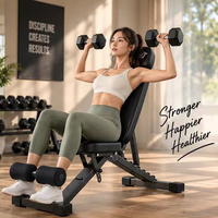 Banc de musculation pliable et peu encombrant, dossier réglable en 4 positions, antidérapant, pour entraînement complet du corps à domicile, OEM