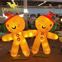 Zigong Laternenfest Riesige Weihnachts- und Neujahrs-LED-Lichtskulptur für Vergnügungsparks