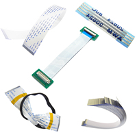 Awm 21107 80c 60v Vw-1 50pin 0.5mm 1.0mm Pitch fleksibel kabel Ffc untuk HP Officejet Pro 7720 7730 7740
