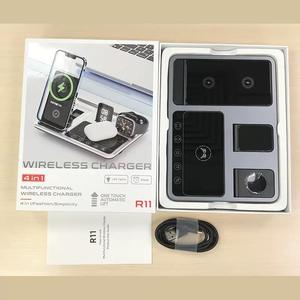 베스트 셀러 2025 3 in 1 무선 충전 스테이션 데스크탑 디지털 시계 전화 스탠드 야간 조명 무선 충전기 - Product Image 6