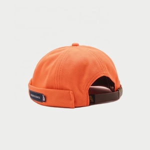 Casquette de baseball solide avec logo personnalisé en gros <span class=keywords><strong>Chapeau</strong></span> <span class=keywords><strong>Docker</strong></span> sans bord en 100% polyester Caractéristique commune du tissu - Product Image 5