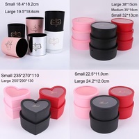 Ensemble de 2 boîtes à chocolat transparentes en forme de cœur rose, réutilisables, durables, portables, pour emballages cadeaux