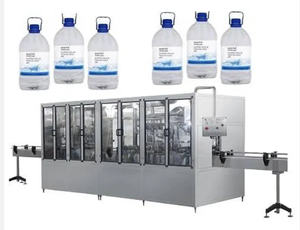Machine automatique de lavage, de remplissage et de bouchage, 500 ml, 5 <span class=keywords><strong>litres</strong></span>, usine d'embouteillage d'eau minérale, écran tactile PLC, certification CE - Product Image 2