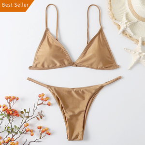 <span class=keywords><strong>Bikini</strong></span> brasileño con Tanga para mujer, de 4 colores traje de baño, Sexy, 2021 - Product Image 6