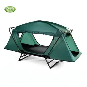 휴대용 단일 캠핑 침대 텐트 접이식 침대 텐트