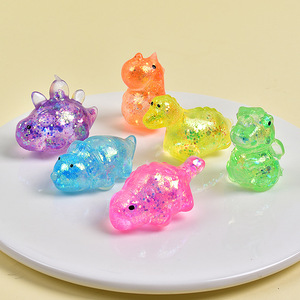 Jouets de décompression à presser en TPR de haute qualité, petits dinosaures en maltose, cadeau promotionnel pour enfants et adultes - Product Image 4