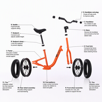 Bicicleta de Equilibrio sin Pedales para Niños Pequeños de 12 Pulgadas, Bicicleta para Bebés para Aprender a Andar