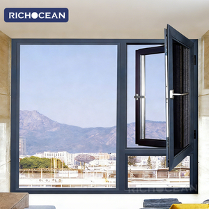 Finestre a Battente in Alluminio RICHOCEAN Antiuragano con Doppio Vetro Temperato per Ville e Case - Product Image 4