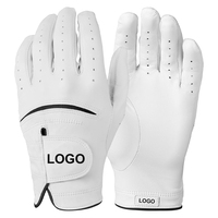 Guantes de Golf de Diseño Personalizado en Piel Cabretta al Por Mayor a Bajo Precio con Agarre Estable para Mano Izquierda y Derecha