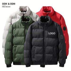 Oversized Plus Size <b>Winter</b> Puff <b>Thick</b> Warm Men's Custom Logo Bubble Clothes Men Puffer Jacket Men's Down <b>Coats</b> - Product Image 1