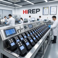 Detector de Gas y Fugas Cuatro en Uno Personalizable HIREP con Sirena a Prueba de Explosiones e Impermeable, Pantalla LCD de 2.0 Pulgadas, 1000 Registros