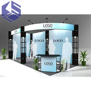 Custom Material Exhibition Booth Stand Backdrop Portable Promotion Pop Up Banner Trade Show Display Booth