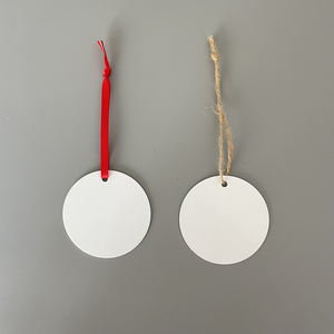 Pendentifs d'ornement en métal d'entrepôt des États-Unis Décoration de maison de Noël personnalisée Ornement en métal de coeur en vrac pour l'impression par sublimation - Product Image 6