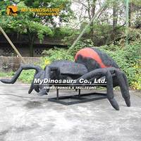 Figurine Dino XJ203 en caoutchouc et Silicone, insecte rouge, décoration de jardin