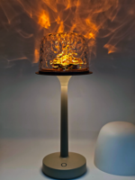 Lampe de bureau intelligente de style européen RGB, lampe de chevet romantique à projection, lumière de nuit