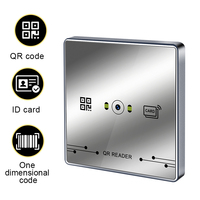 Lecteur de cartes d'accès RFID TCP/IP Wiegand 13,56 MHz avec code QR, lecteur d'empreintes digitales biométrique, construction métallique, contrôle d'accès ISO