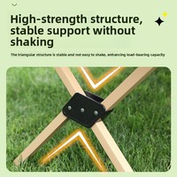 Table pliante X-Leg en acier carbone pour camping et pique-nique, avec plateau alvéolé, épaissie et stable, idéale pour l'extérieur et l'e-commerce