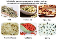 Machine d'emballage commerciale multifonctionnelle pour sachets de snacks : remplissage et scellage de biscuits, chocolat, cacahuètes et pop-corn