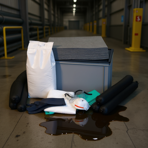 Ttake Universal Spill Kit Absorbent Mats And PPE <b>For</b> Industrial Use - Product Image 3