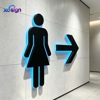 Enseigne lumineuse LED personnalisée en acrylique, étanche IP65, compatible HomeKit, transformateur mural, pour bâtiments intérieurs/extérieurs