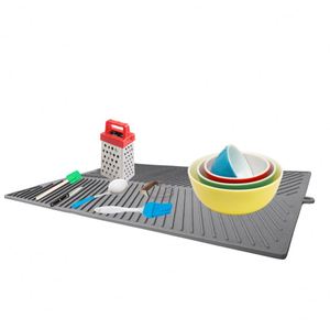 Escurridor de Platos de Silicona para Encimera de Cocina, Fácil de Limpiar, Resistente al Calor, 43X33.5Cm, Diseño Clásico, Alfombrilla Protectora - Product Image 4