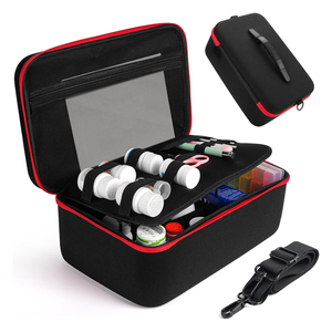 Scatola di pronto soccorso vuota organizzatore di pillole con guscio duro personalizzato in fabbrica - Product Image 1