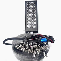 Câble audio multipaire XLR 40 canaux ABCCABLS, câble audio de scène à faible bruit avec boîtier de dérivation pour concerts en direct