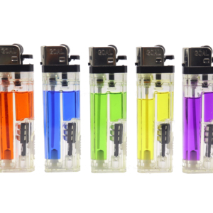 Shunfa Usine <span class=keywords><strong>Prix</strong></span> de Gros Haute Qualité OEM Logo Personnalisé LED Silex Briquet Cigarettes Briquet À Gaz Rechargeable - Product Image 1