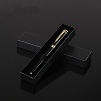 Logo personnalisé gravé ensemble de stylos promotionnels stylo à bille bleu stylo à bille noir de luxe avec boîte