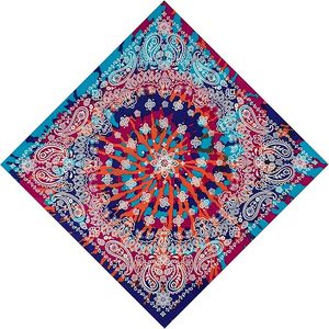 Pañuelos Unisex de Algodón Súper Suave con Estampado Floral, Paquete Individual, 22 Pulgadas, Pañuelo Grande Estilo Vaquero con Bonito Empaque - Product Image 1