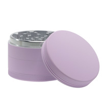 Nouvelle machine à rouler les cigarettes en métal recouvert de caoutchouc, 4 couches, couleur macaron, lumineuse, avec broyeur à tabac 6137 Y