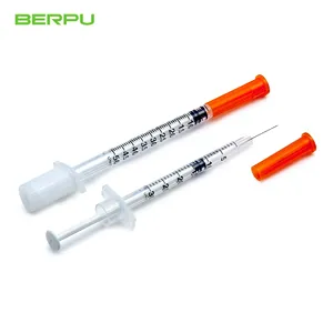 Jeringa de insulina de esterilización médica bien hecha del fabricante para el cuidado diabético