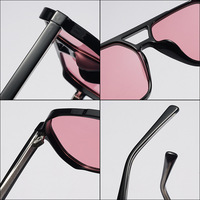 Lunettes thérapeutiques FL-41 à verres roses pour le soulagement des migraines, anti-lumière bleue spécialisées, double pont, monture TR90 pour la photophobie