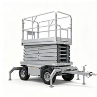 Pengiriman Gratis Scissor Lift Self-Propelled 6-14m Warna Dapat Disesuaikan Scissor Lift Self Propelled Indoor Populer