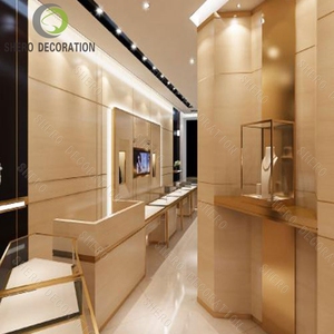 Vitrine de présentation de bijoux moderne haut de gamme, comptoir en bois pour magasin de détail, mobilier de design intérieur pour centre commercial - Product Image 2