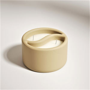 Molde de silicona ecológico Nicole Yin Yang para velas con tapa, para decoración del hogar, personalizable - Product Image 1