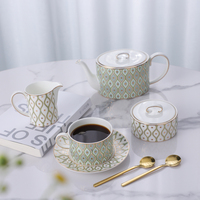 Ensemble de tasses à café en céramique moderne PITO, tasses à café en porcelaine fine et soucoupes, service à thé avec boîte cadeau