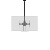 Support TV motorisé silencieux, support de plafond électrique pour téléviseur, réglage de la hauteur fluide, capacité de charge de 500N, acier laminé à froid