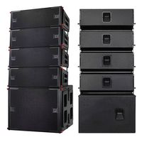 Système d'Enceintes Line Array Double 15 Pouces pour Spectacles Extérieurs, Scènes et Mariages, Enceintes Line Array Passives et Actives 2 ou 3 Voies à Double 15 Pouces