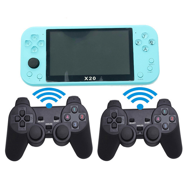 2022 Popular X20 LIFE 64 Bit Handheld Retro Game Console 5.1 Inch 8GB Video Game Console with Child-friendly Screen for Kids