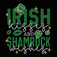 Transferts thermocollants en strass pour la Saint-Patrick : Motifs brillants pour T-shirts