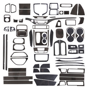 Pour 2015 - 2019 Honda Pilot accessoires d'intérieur de voiture en Fiber de carbone souple Kits d'autocollants décoratifs - Product Image 2