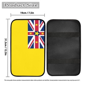 Coussin d'accoudoir universel fin pour véhicule, imprimé avec le drapeau de Niue, protection d'accoudoir portable pour voitures particulières - Product Image 4