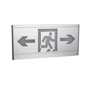 Señal de salida de emergencia Señal luminiscente Evacuación Señales luminosas de seguridad de aluminio para escuelas Centros comerciales Estaciones de estacionamiento - Product Image 2