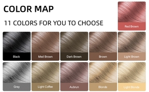 Poudre capillaire personnalisable avec logo, longue tenue, anti-bavures, couvre les zones clairsemées, plusieurs nuances disponibles, accessoire de beauté capillaire pour salon et domicile - Product Image 2