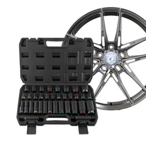 1/2英寸cr-v汽车维修插座套件，带冲击钻头工具短而长，适用于家用OEM ODM - Product Image 1