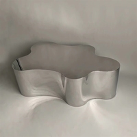 Table basse haut de gamme en acier inoxydable de forme spéciale, design unique de haute qualité, table basse miroir pour l'ameublement de la maison