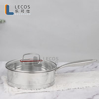 LECOS Sauteuse de cuisine professionnelle à induction de 8 fournisseurs en gros Set de cuisine en acier inoxydable à vendre
